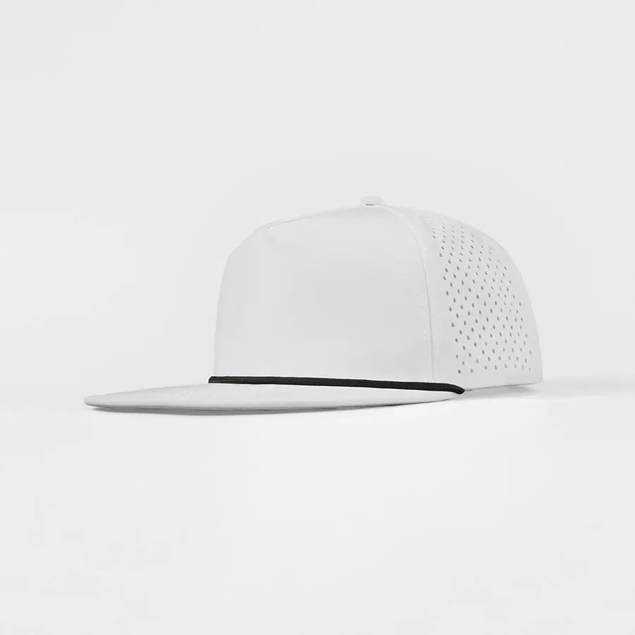 Blank & Custom Water Repellent 5 Panel Snapback Golf Hats with Rope Wholesale - 5015P