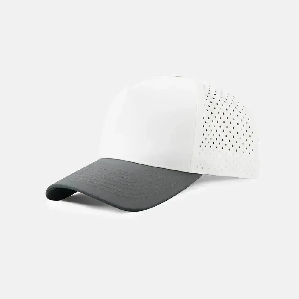Blank & Custom Perforated 5 Panel Performance Snapback Golf Hat Wholesale - 6526