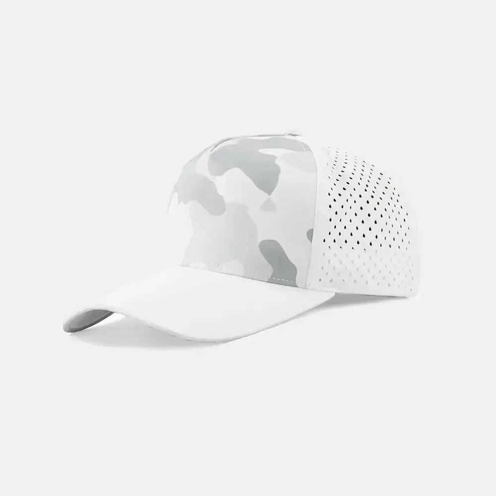 Blank & Custom Perforated 5 Panel Performance Snapback Golf Hat Wholesale - 6526