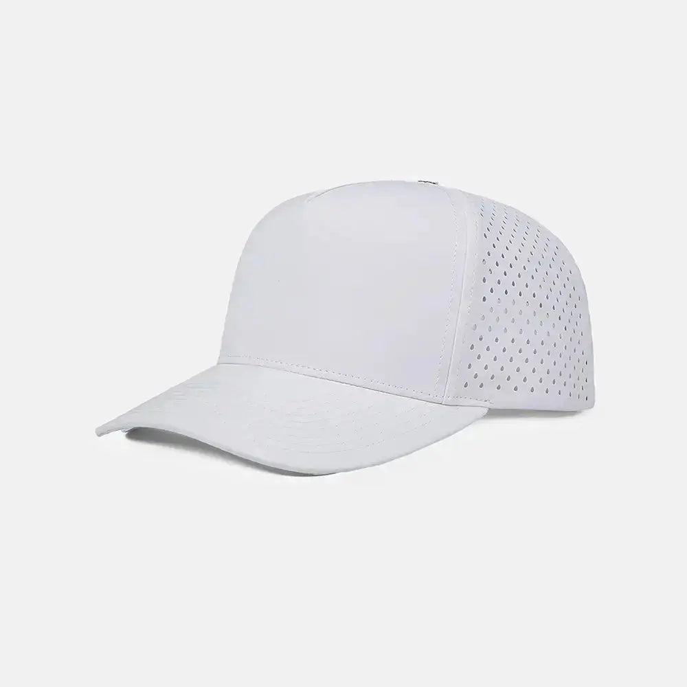 Blank & Custom Perforated 5 Panel Performance Snapback Golf Hat Wholesale - 6526