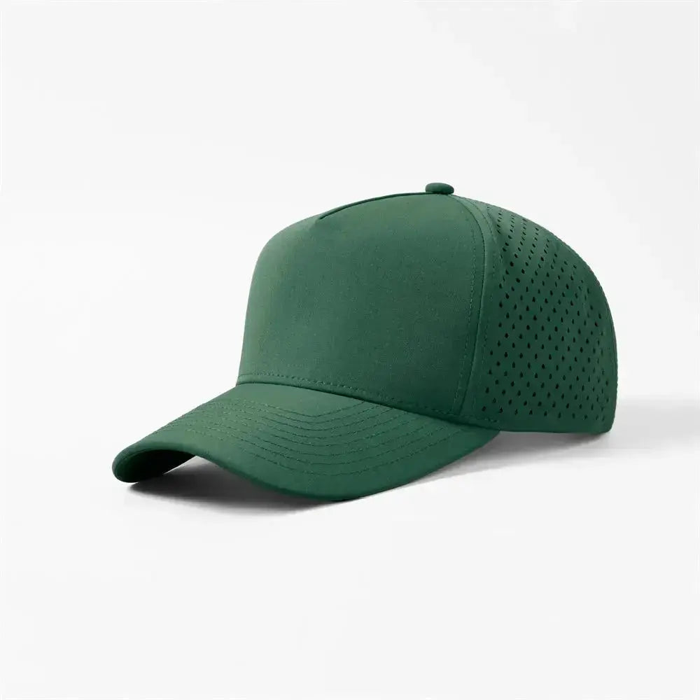 Blank & Custom Perforated 5 Panel Performance Snapback Golf Hat Wholesale - 6526