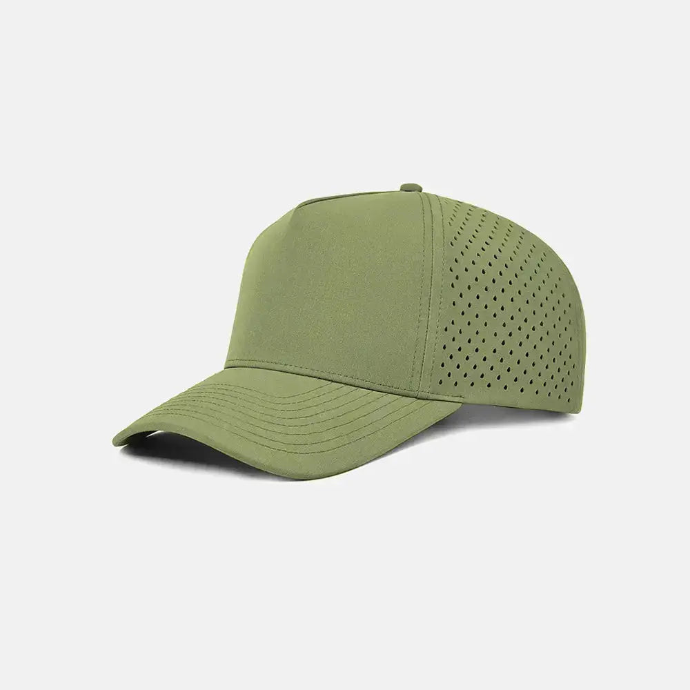 Blank & Custom Perforated 5 Panel Performance Snapback Golf Hat Wholesale - 6526