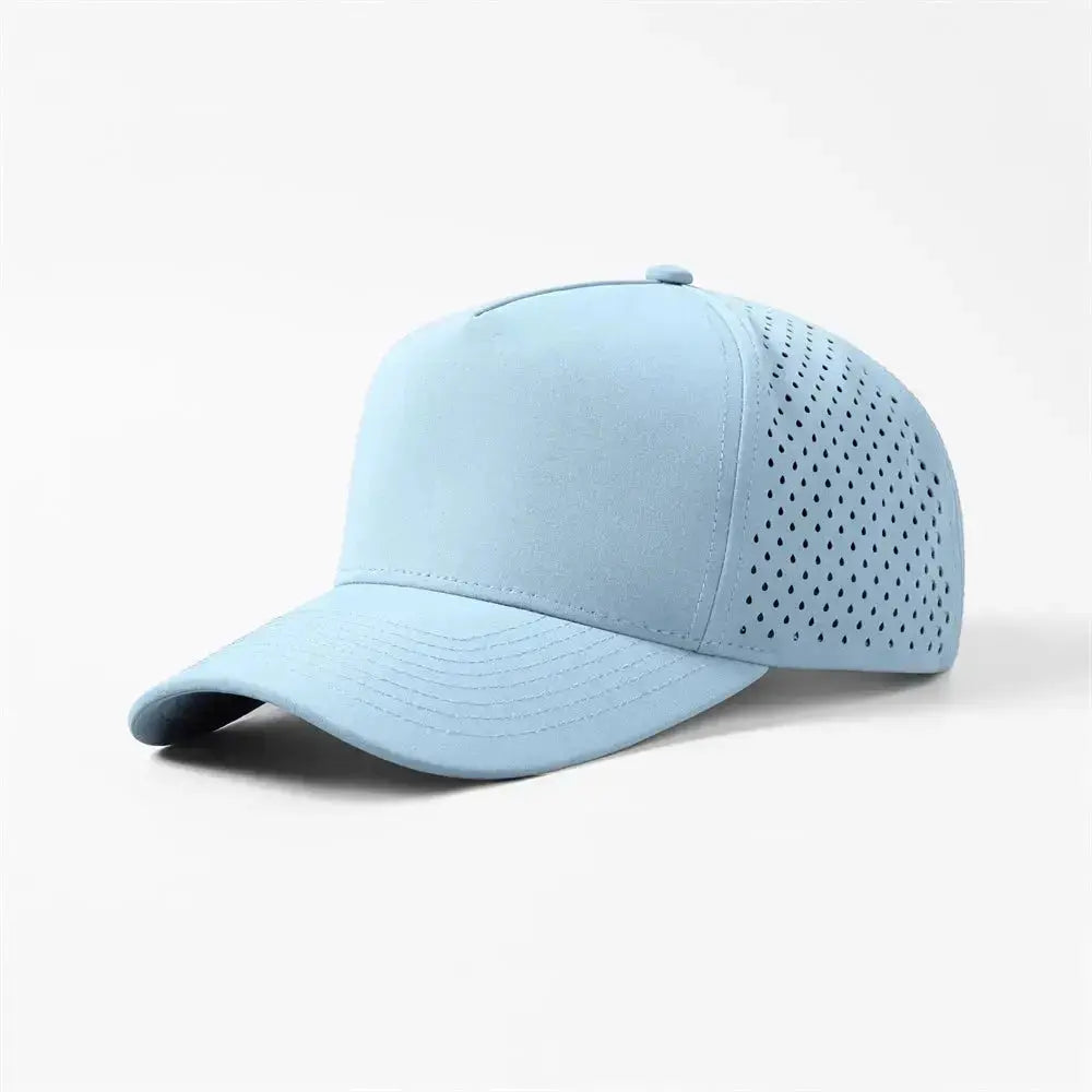 Blank & Custom Perforated 5 Panel Performance Snapback Golf Hat Wholesale - 6526