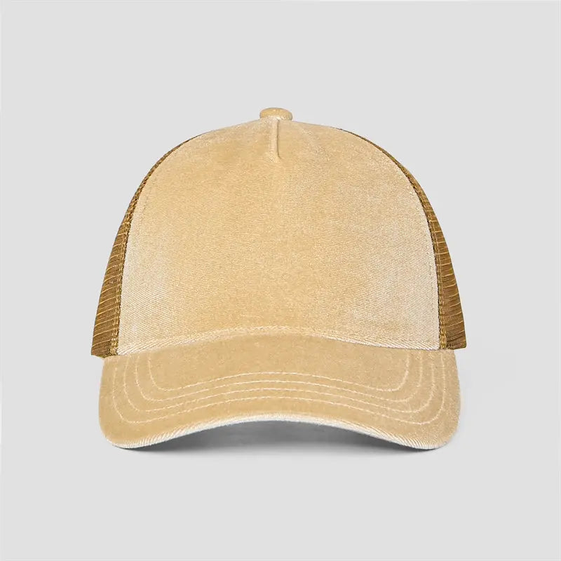 Blank Velvet 5 Panel Trucker Hat Wholesale - 6529