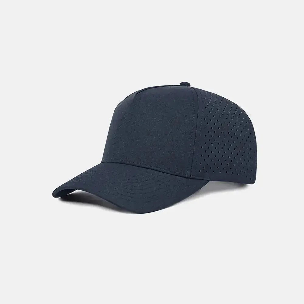 Blank & Custom Perforated 5 Panel Performance Snapback Golf Hat Wholesale - 6526