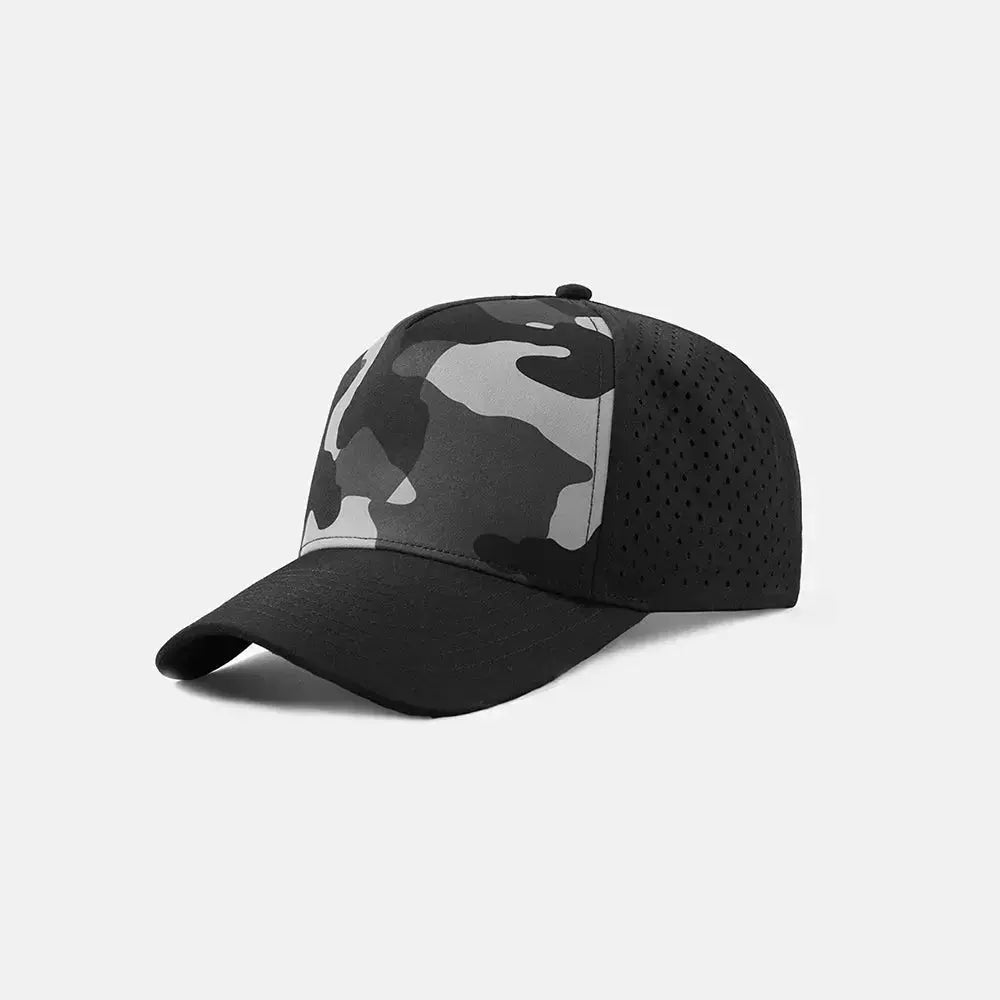 Blank & Custom Perforated 5 Panel Performance Snapback Golf Hat Wholesale - 6526