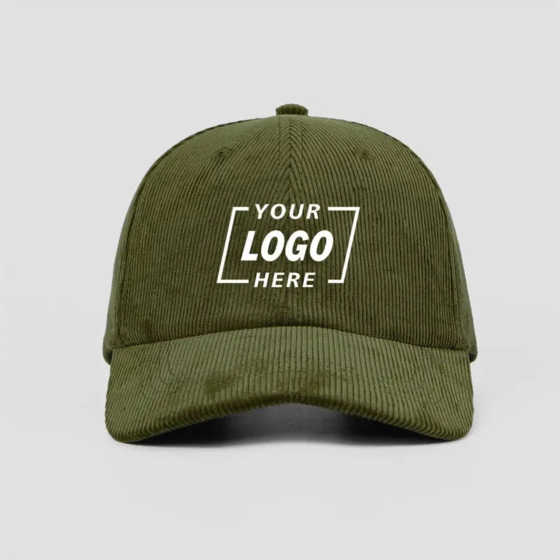 Blank & Custom Premium Corduroy Golf Dad Hat Wholesale 14 Wales - 6505