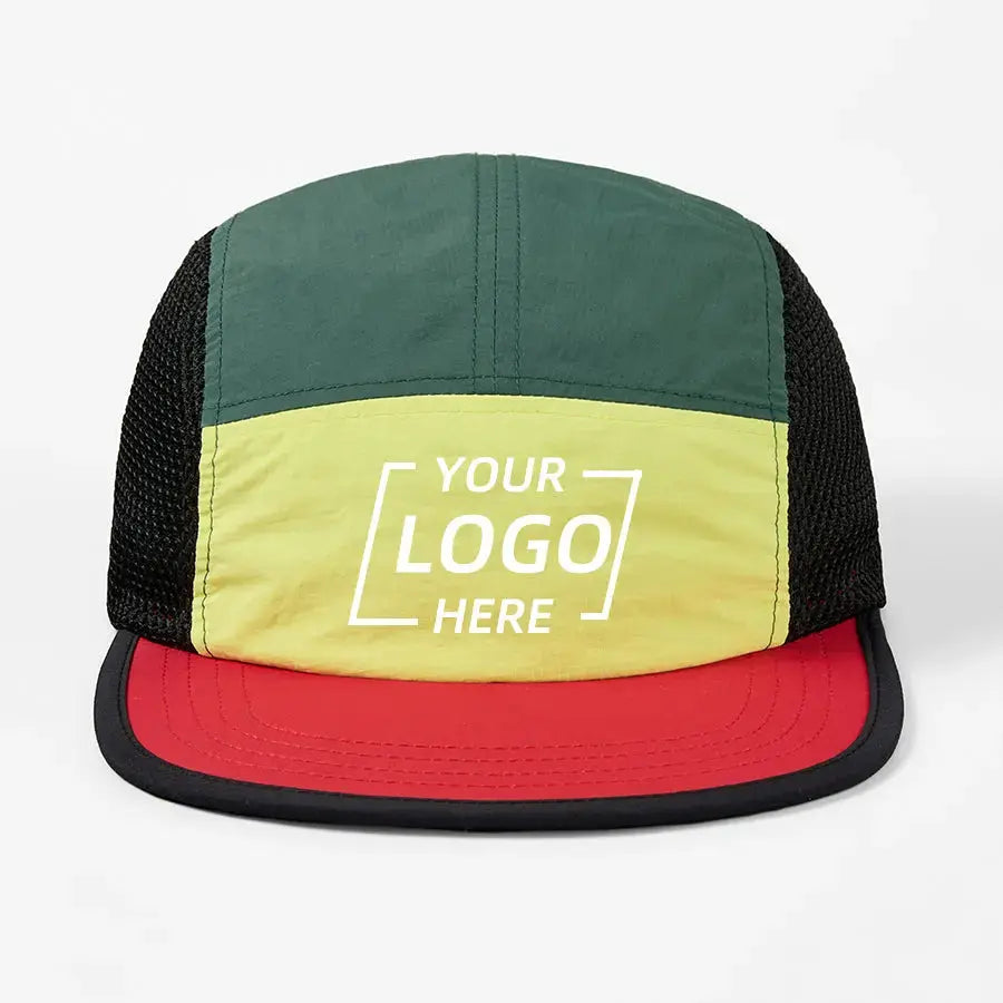 Blank & Custom Water Repellent 5 Panel Nylon Mesh Camper Hat Wholesale - 5209