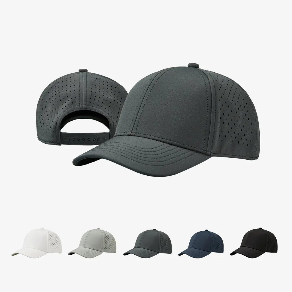 Blank Water Repellent Kids Perforated Snapback Golf Hats Wholesale - 6276
