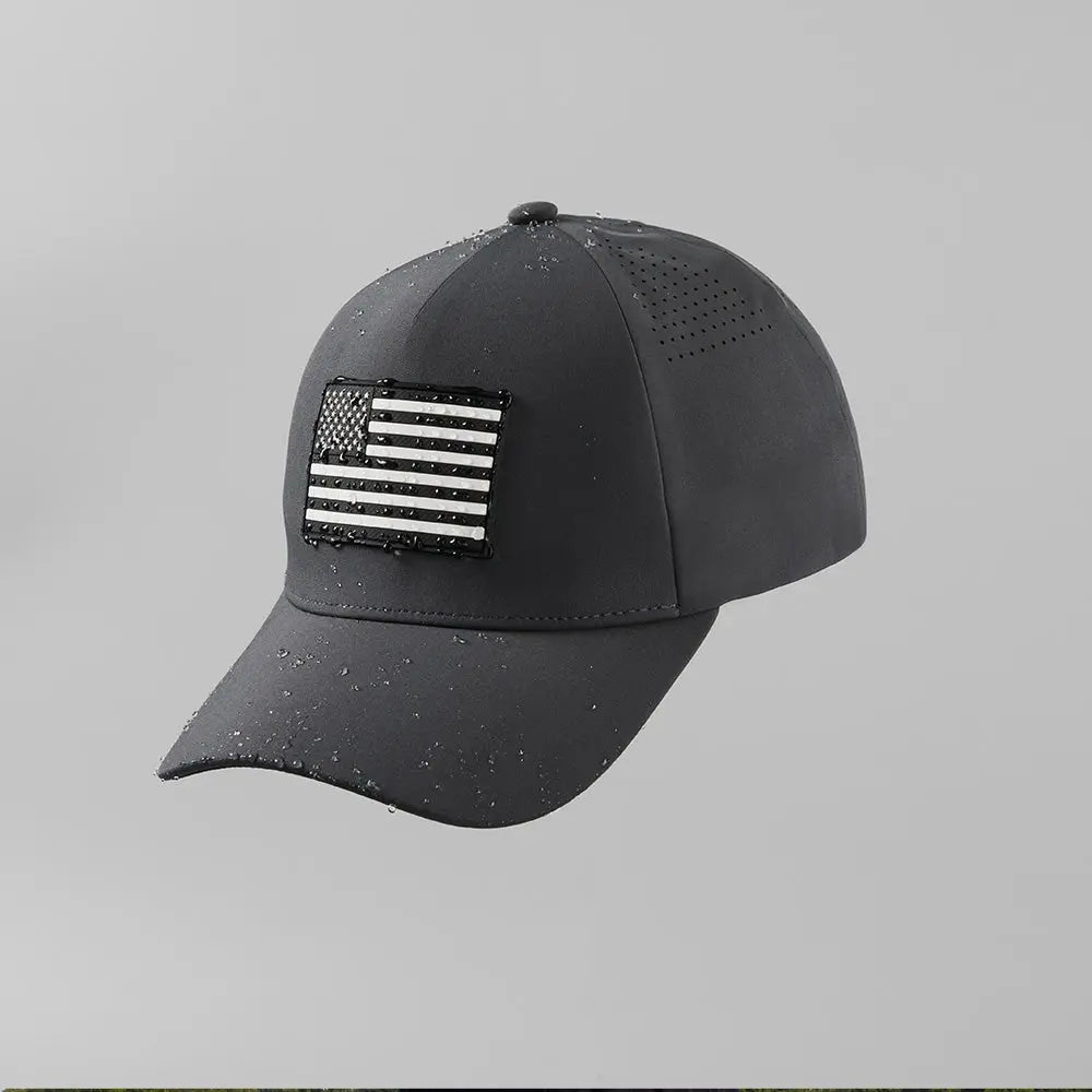 Blank Seamless Bonded Water Repellent Perforated 5 Panel Snapback Golf Hat Wholesale  - 5312