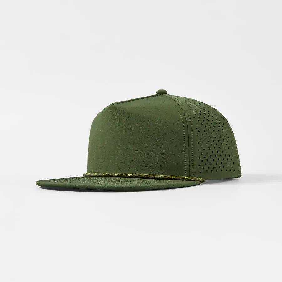Blank & Custom Water Repellent 5 Panel Snapback Golf Hats with Rope Wholesale - 5015P