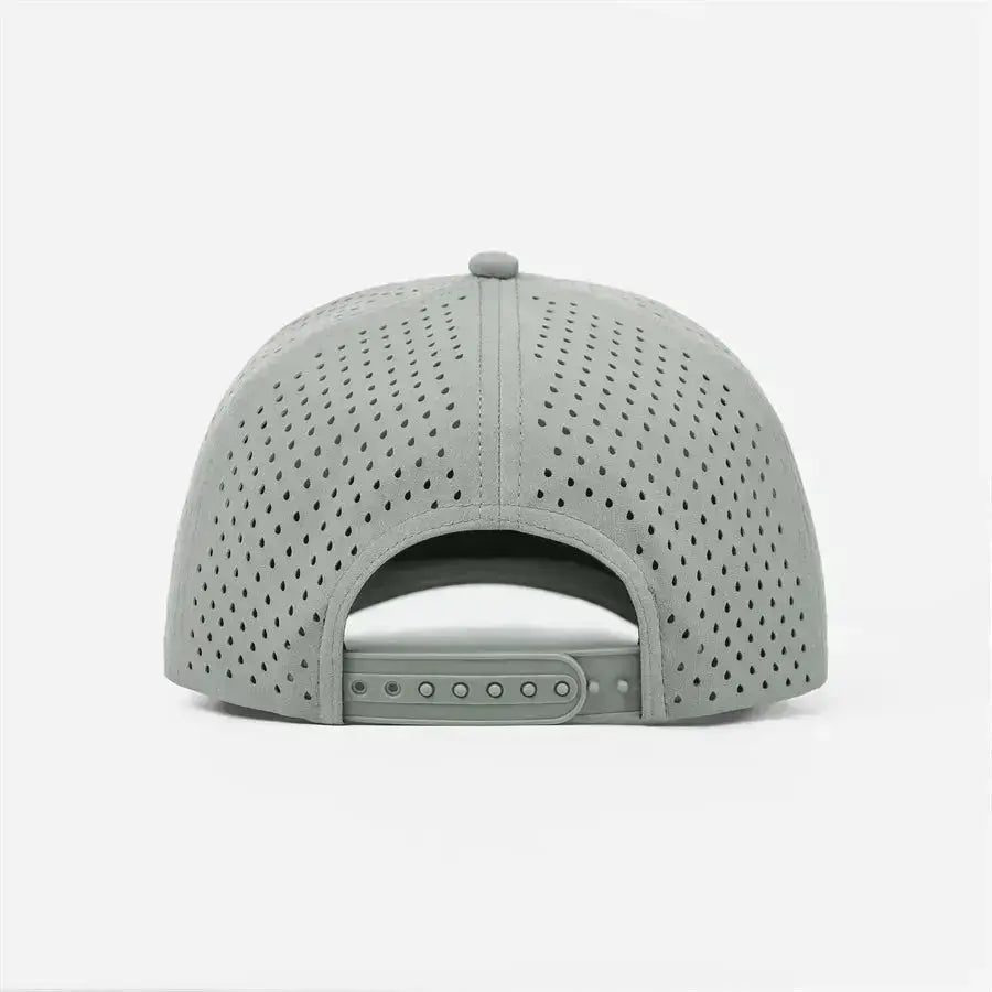 Blank & Custom 5 Panel Laser Perforated Performance Golf Rope Hat Wholesale - 6526P
