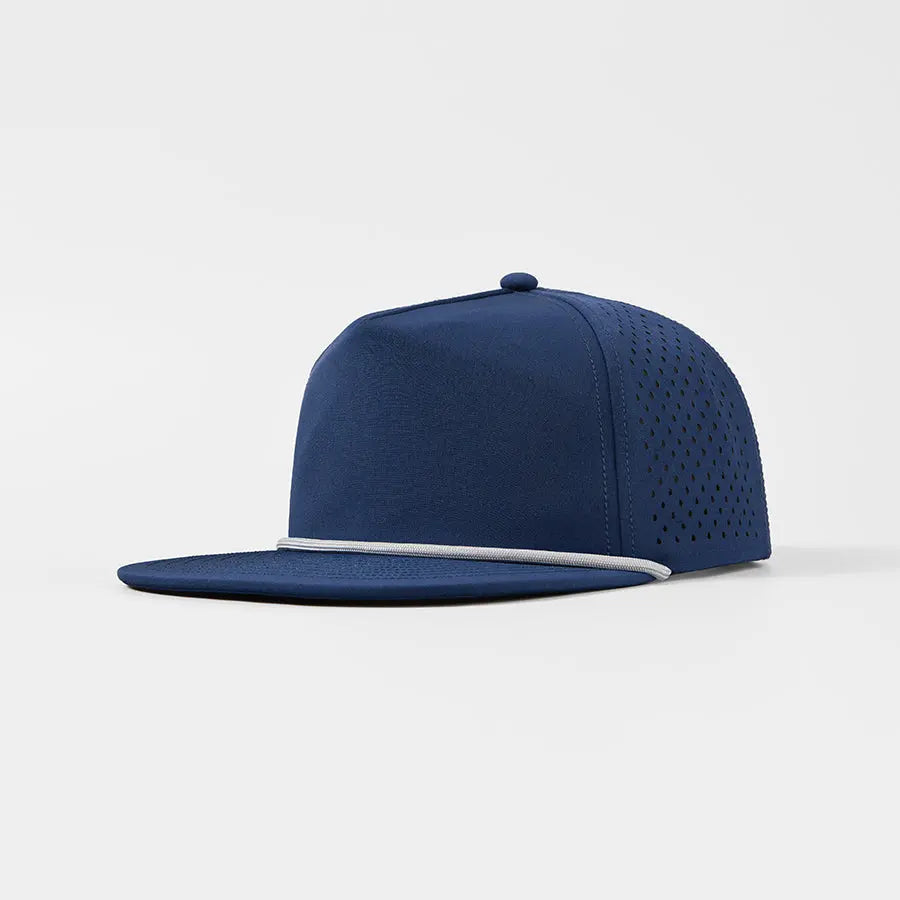 Blank & Custom Water Repellent 5 Panel Snapback Golf Hats with Rope Wholesale - 5015P