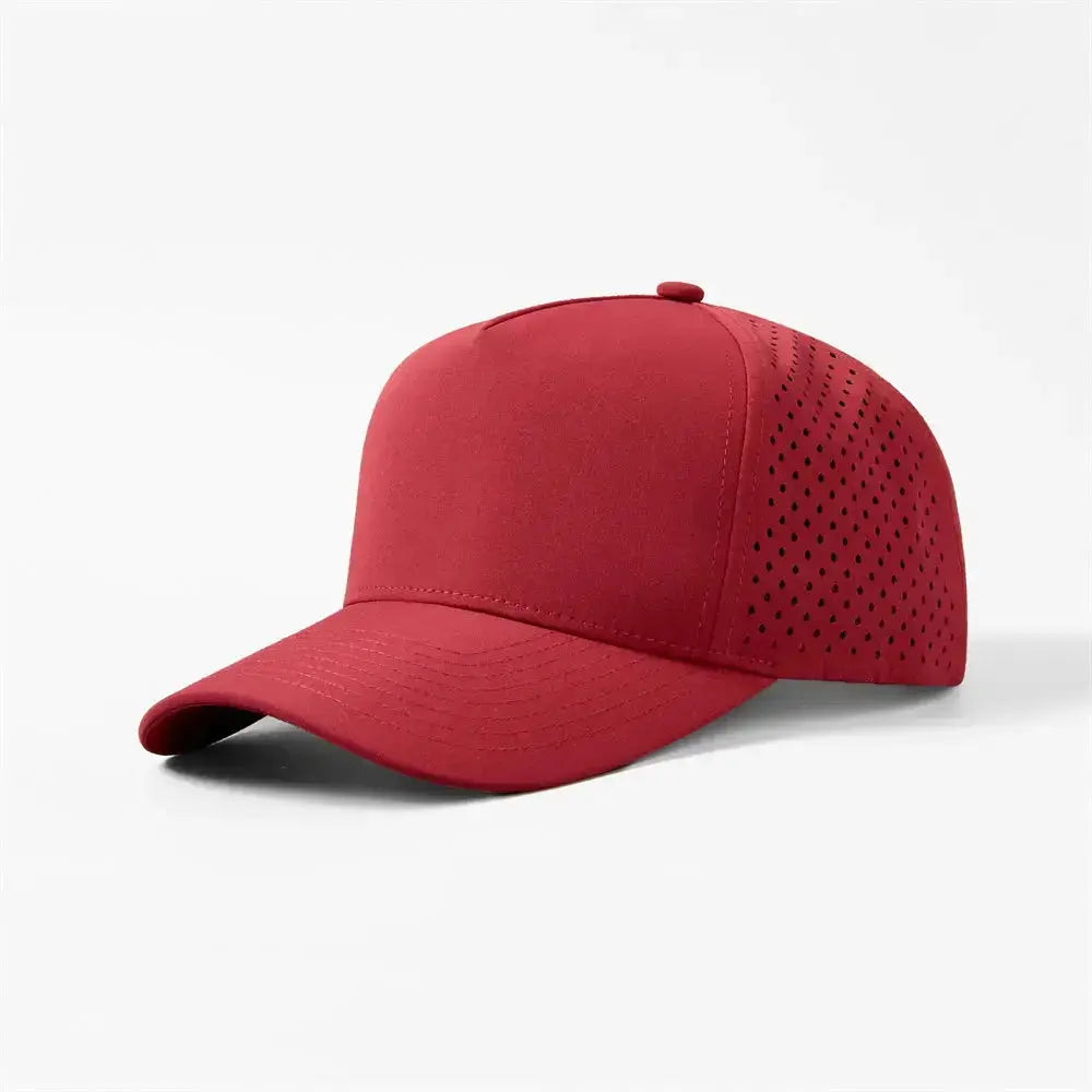 Blank & Custom Perforated 5 Panel Performance Snapback Golf Hat Wholesale - 6526