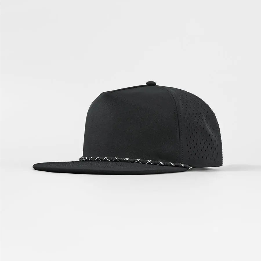 Blank & Custom Water Repellent 5 Panel Snapback Golf Hats with Rope Wholesale - 5015P