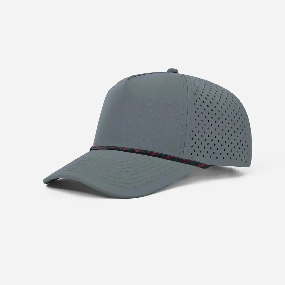 Blank & Custom 5 Panel Laser Perforated Performance Golf Rope Hat Wholesale - 6526P