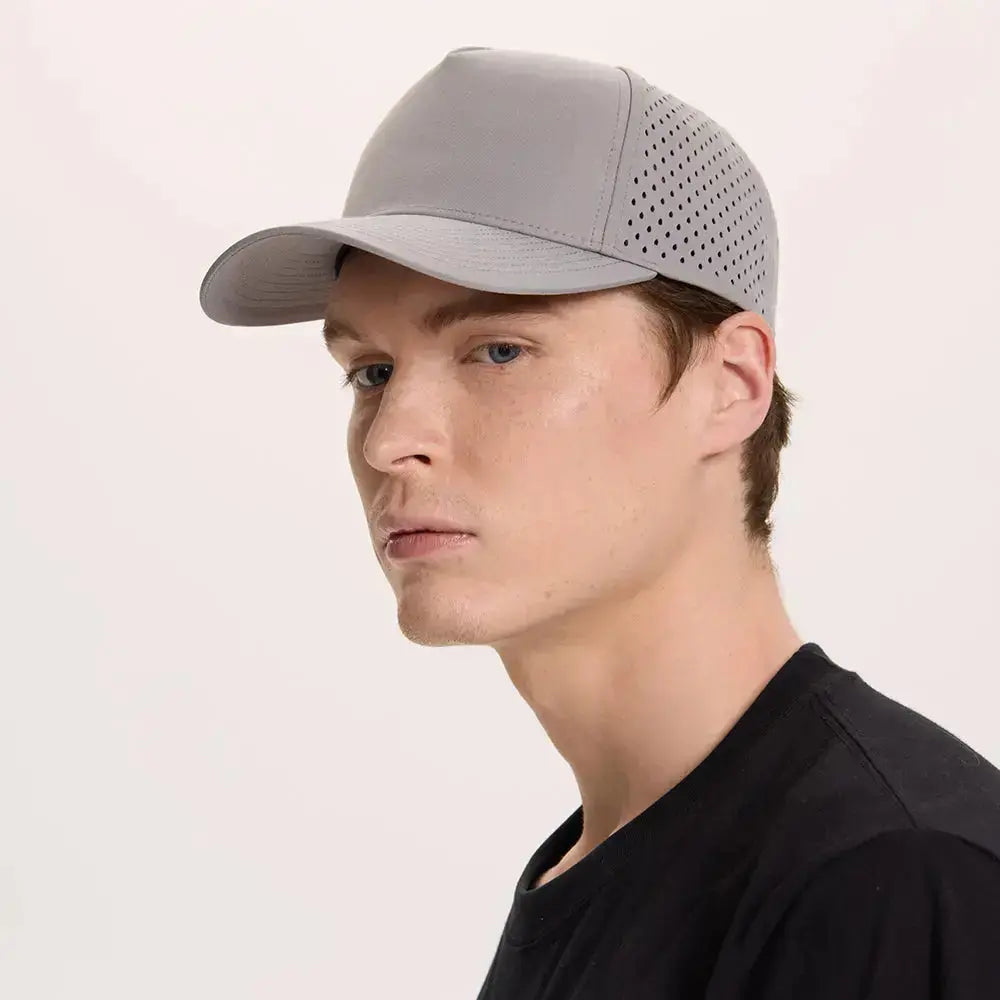 Blank & Custom Perforated 5 Panel Performance Snapback Golf Hat Wholesale - 6526