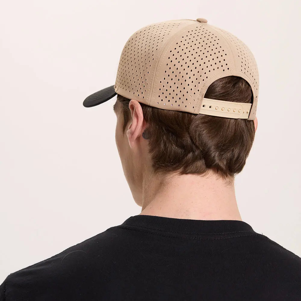 Blank & Custom Perforated 5 Panel Performance Snapback Golf Hat Wholesale - 6526
