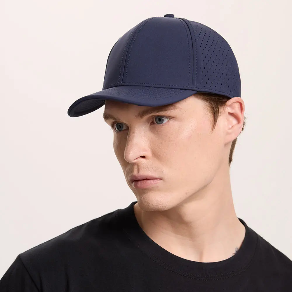 Blank & Custom 6-Panel Perforated Performance Golf Snapback Hat Wholesale – 6266