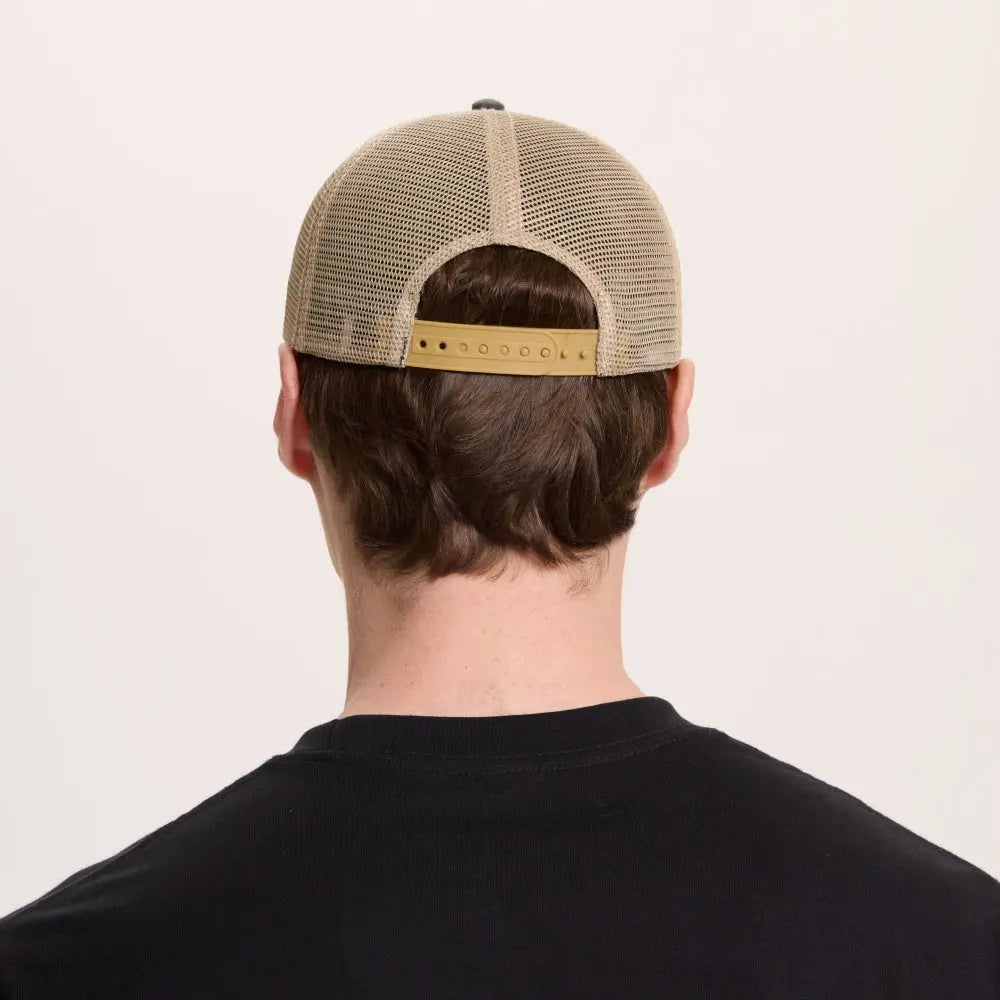 Blank & Custom Vintage Cotton Sand Unstructured Mesh Trucker Hats Wholesale - 6532