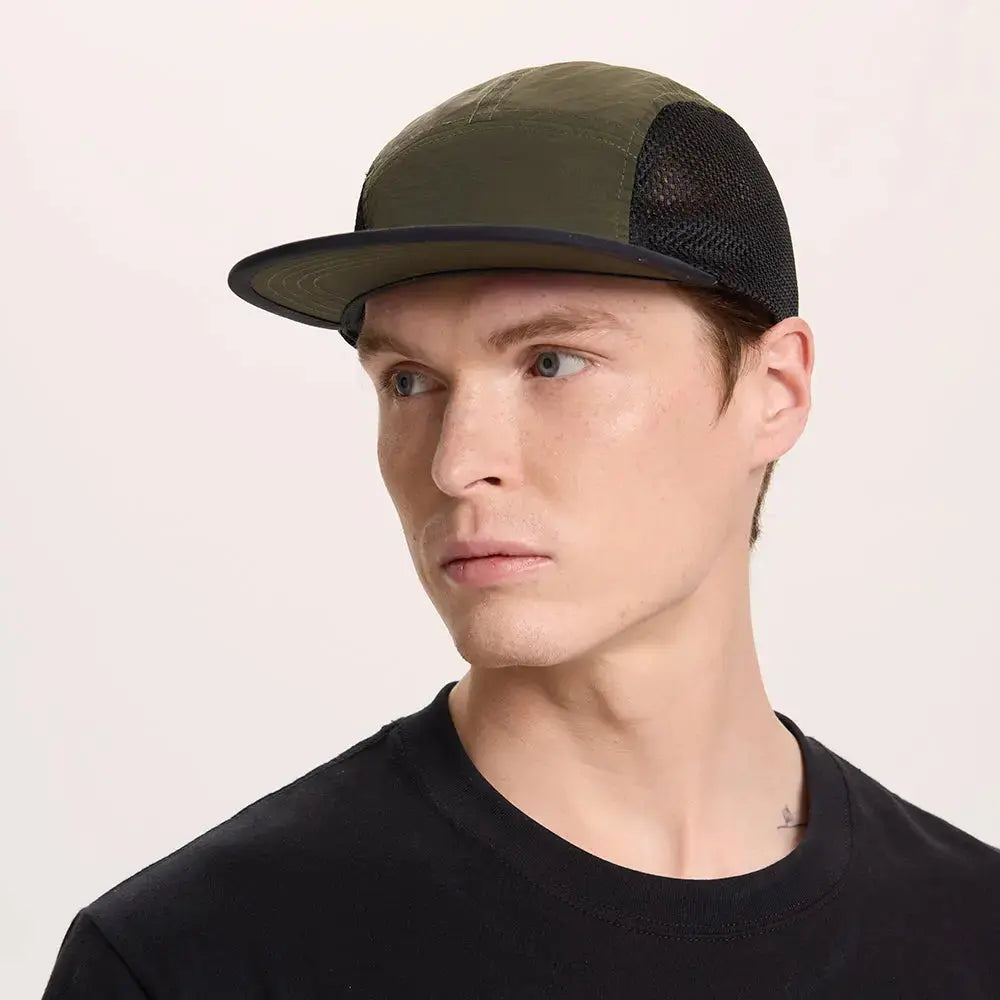 Blank & Custom Water Repellent 5 Panel Nylon Mesh Camper Hat Wholesale - 5209