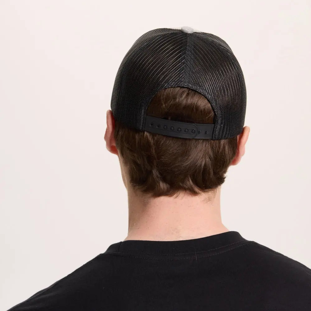 Blank & Custom 6 Panel Mid Profile Structured Trucker Hat Wholesale - 7018