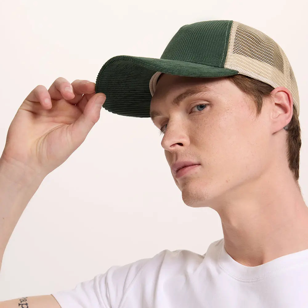 Blank & Custom 5 Panel Corduroy Trucker Hats Wholesale - 5129