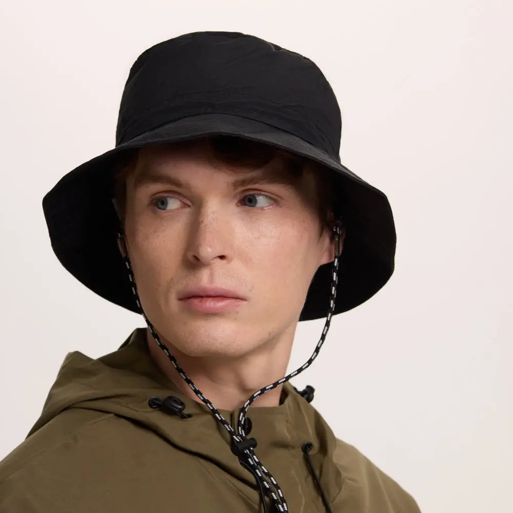 Blank Water Resistant Packable Bucket Hat with String UPF 50+ Wholesale - 128