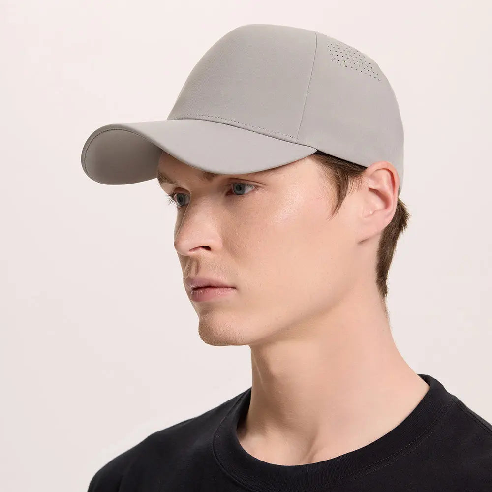 Blank Seamless Bonded Water Repellent Perforated 5 Panel Snapback Golf Hat Wholesale  - 5312