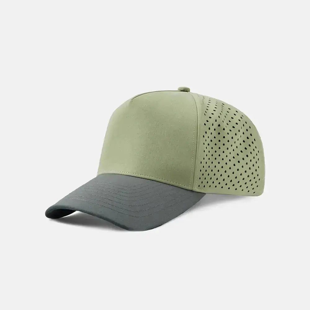 Blank & Custom Perforated 5 Panel Performance Snapback Golf Hat Wholesale - 6526