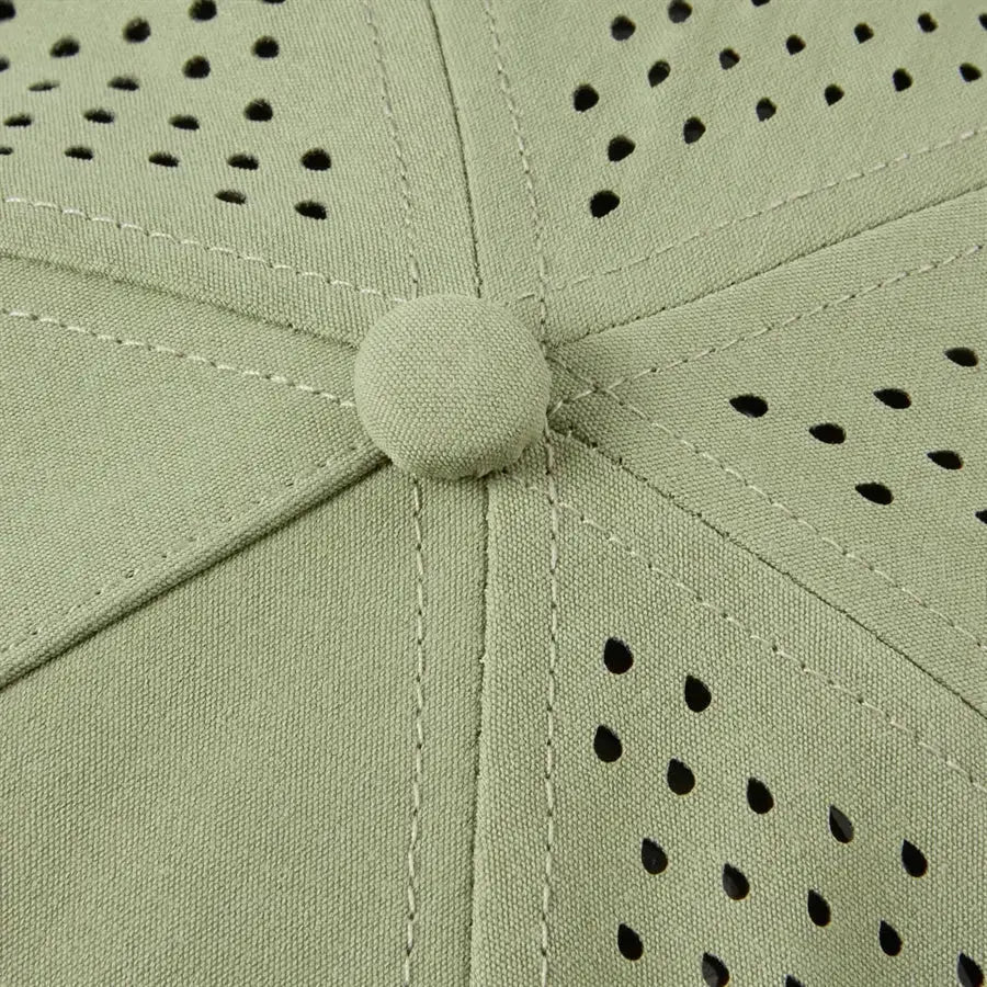 Blank & Custom Perforated 5 Panel Performance Snapback Golf Hat Wholesale - 6526