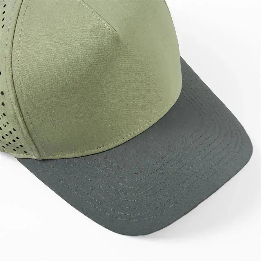 Blank & Custom Perforated 5 Panel Performance Snapback Golf Hat Wholesale - 6526
