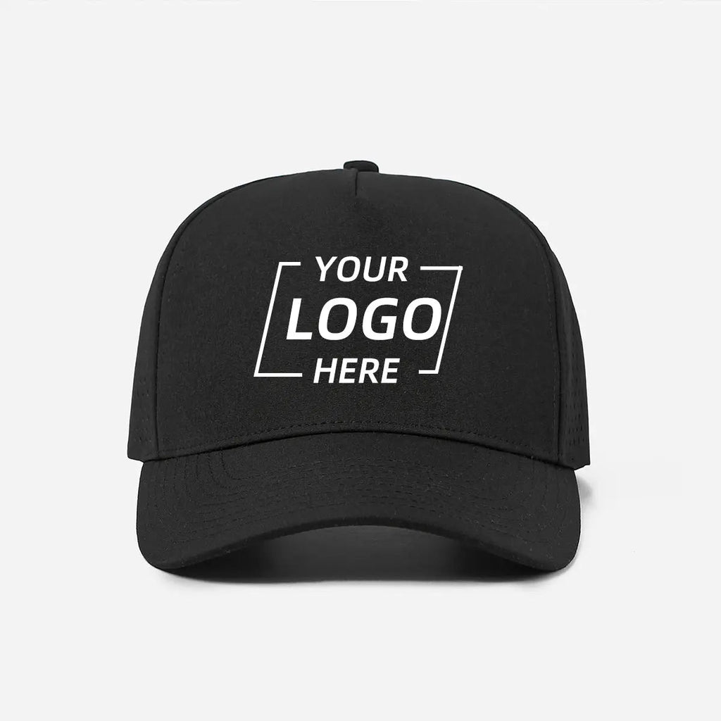 Blank & Custom Youth 5 Panel Perforated Water Repellent Snapback Golf Hat - 5479