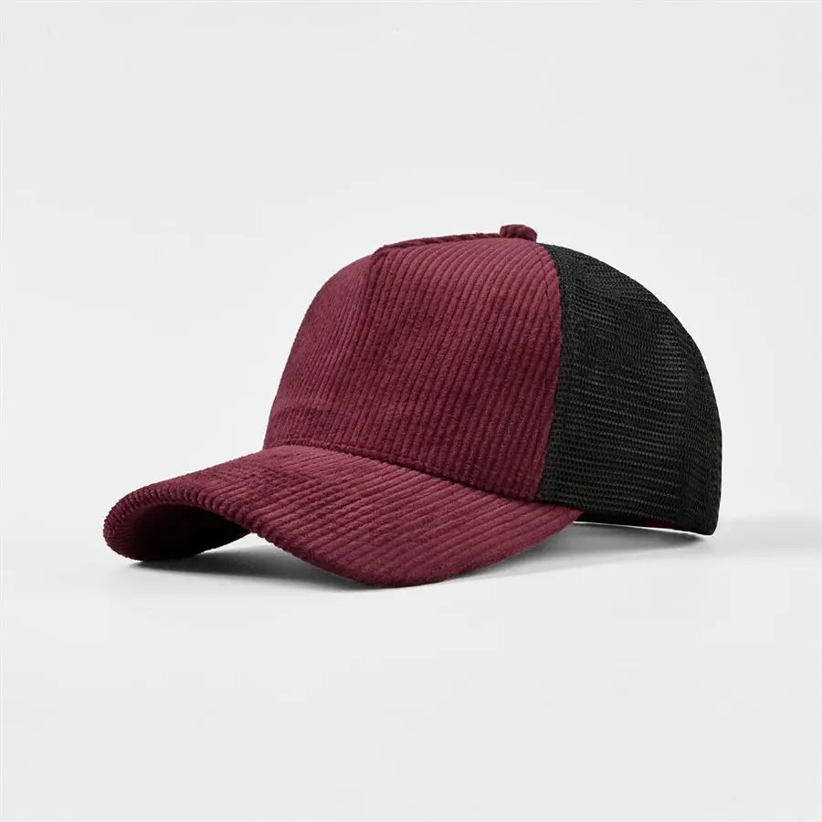Blank & Custom 5 Panel Corduroy Trucker Hats Wholesale - 5129