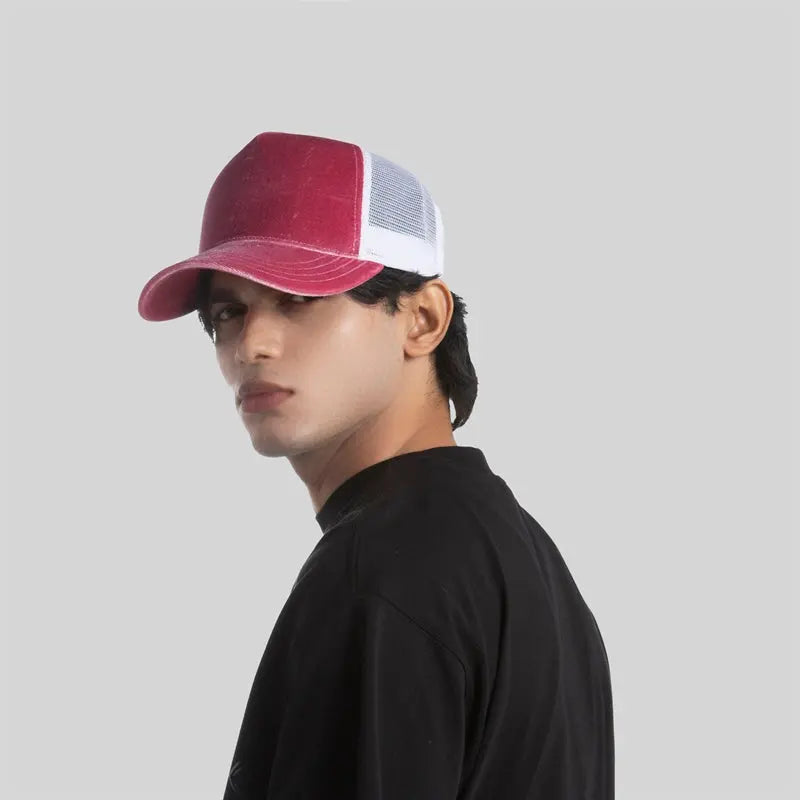 Blank Velvet 5 Panel Trucker Hat Wholesale - 6529