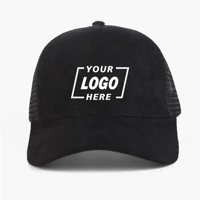 Blank Suede Mesh 5 Panel Trucker Hats Wholesale - 6710