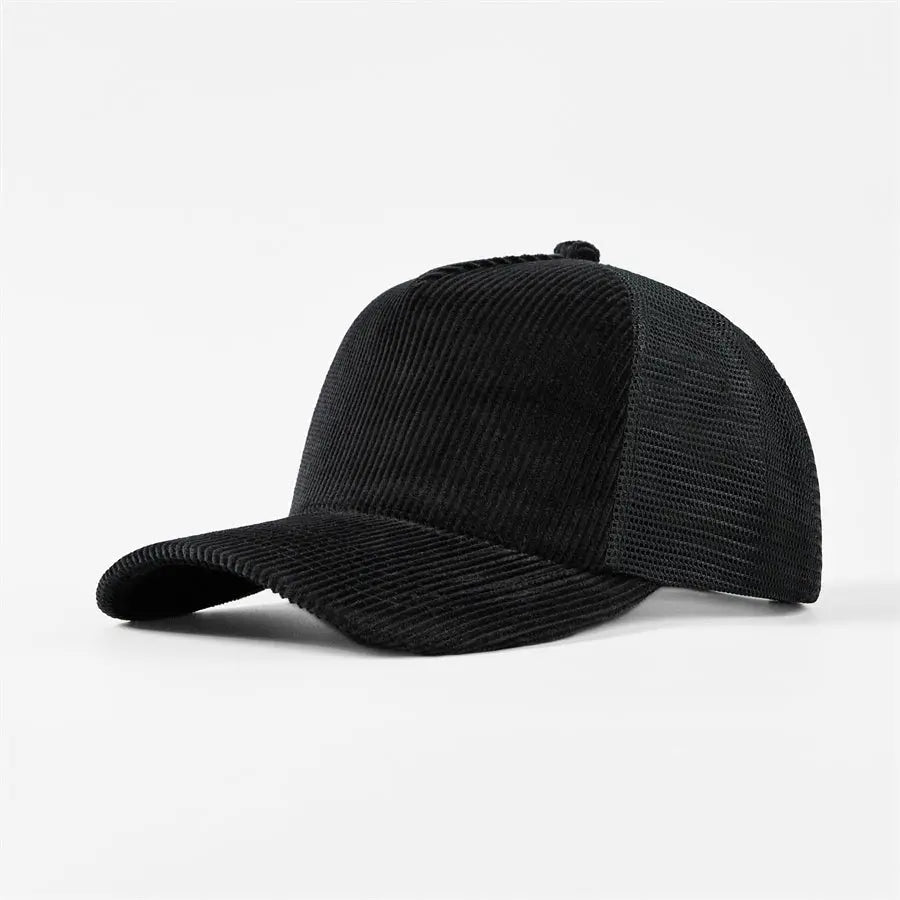 Blank & Custom 5 Panel Corduroy Trucker Hats Wholesale - 5129