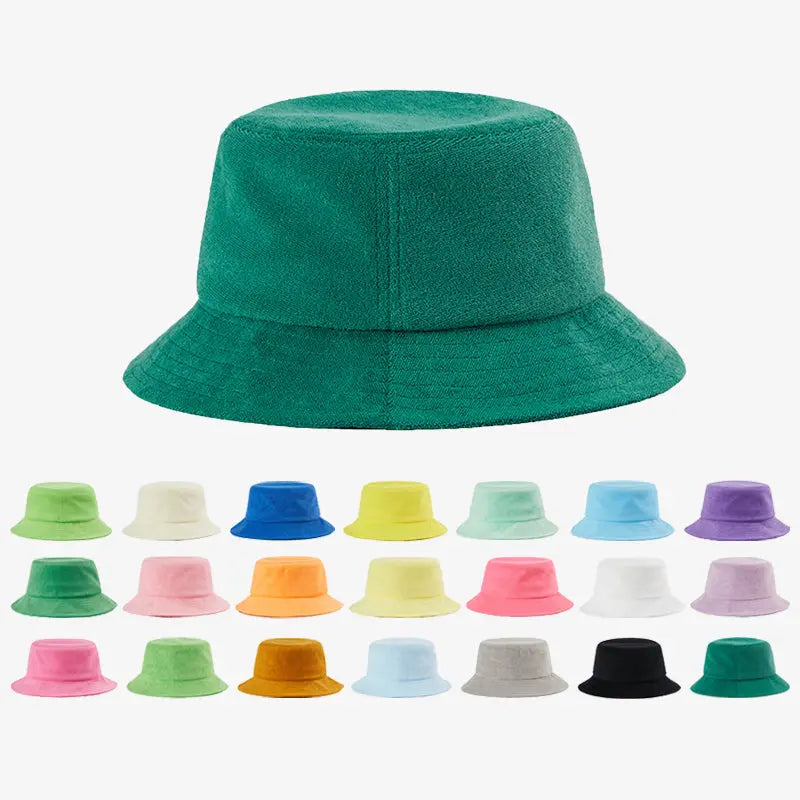 Wholesale Blank Terry Cloth Bucket Hat - 112