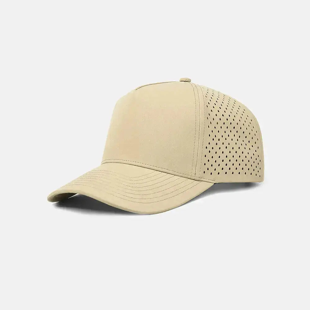Blank & Custom Perforated 5 Panel Performance Snapback Golf Hat Wholesale - 6526