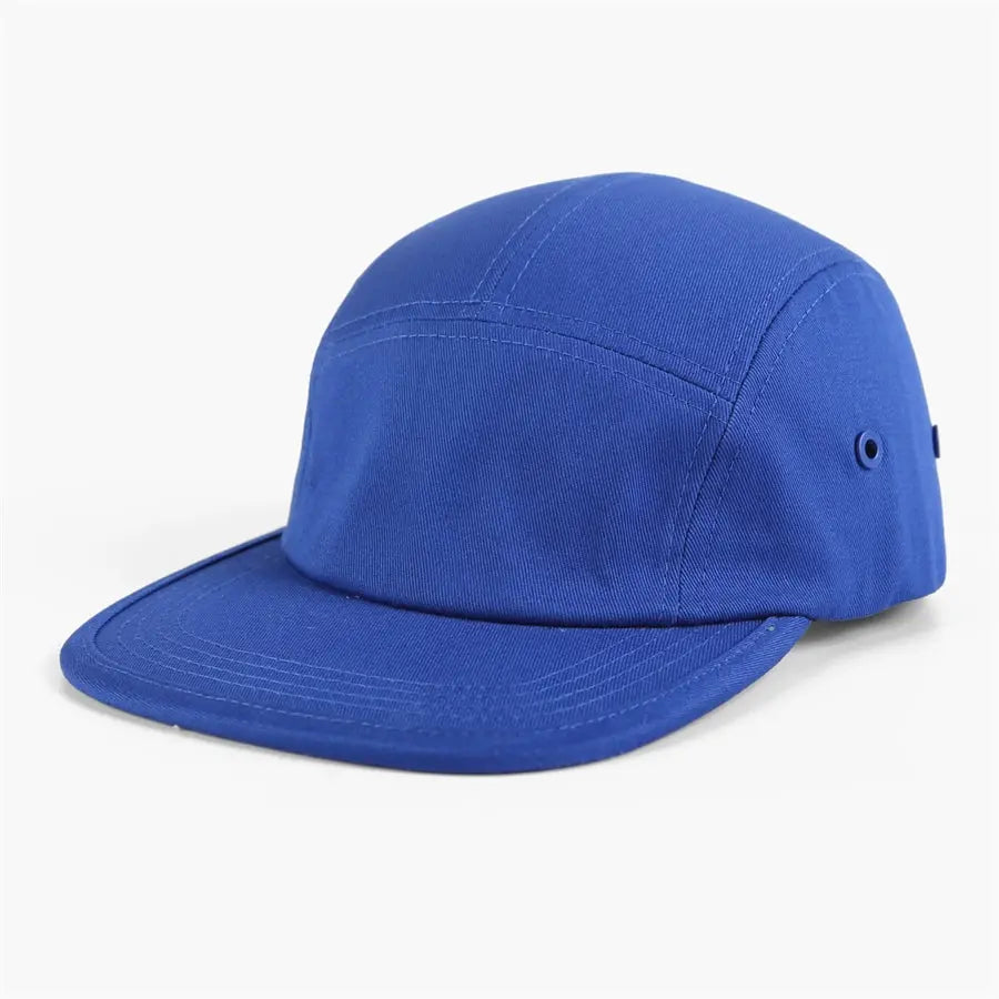 Blank Flat Bill 5 Panel Cotton Twill Camper Hat Wholesale - 6714