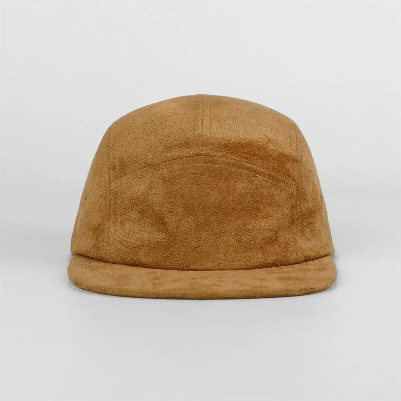 Blank Suede 5 Panel Flat Bill Camper Cap Wholesale - 6739