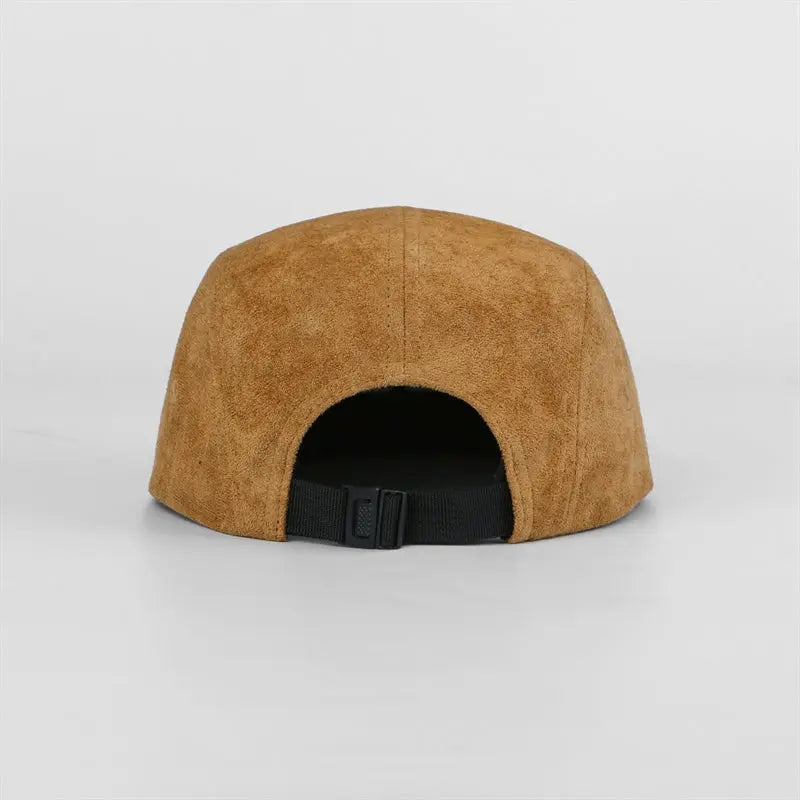 Blank Suede 5 Panel Flat Bill Camper Cap Wholesale - 6739