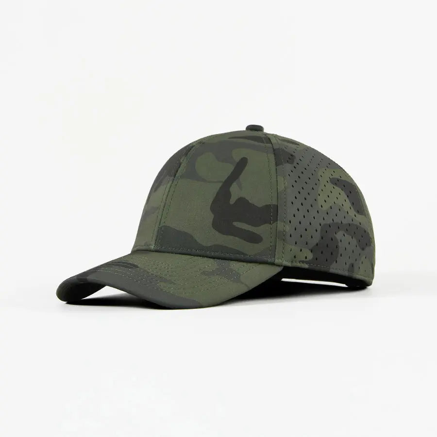 Blank & Custom 6-Panel Perforated Performance Golf Snapback Hat Wholesale – 6266