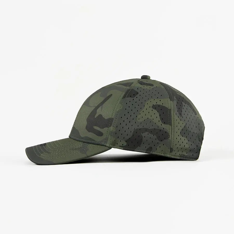 Blank & Custom 6-Panel Perforated Performance Golf Snapback Hat Wholesale – 6266