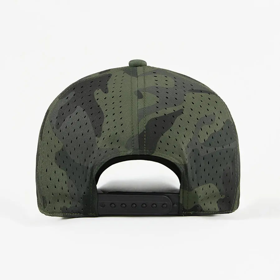 Blank & Custom 6-Panel Perforated Performance Golf Snapback Hat Wholesale – 6266
