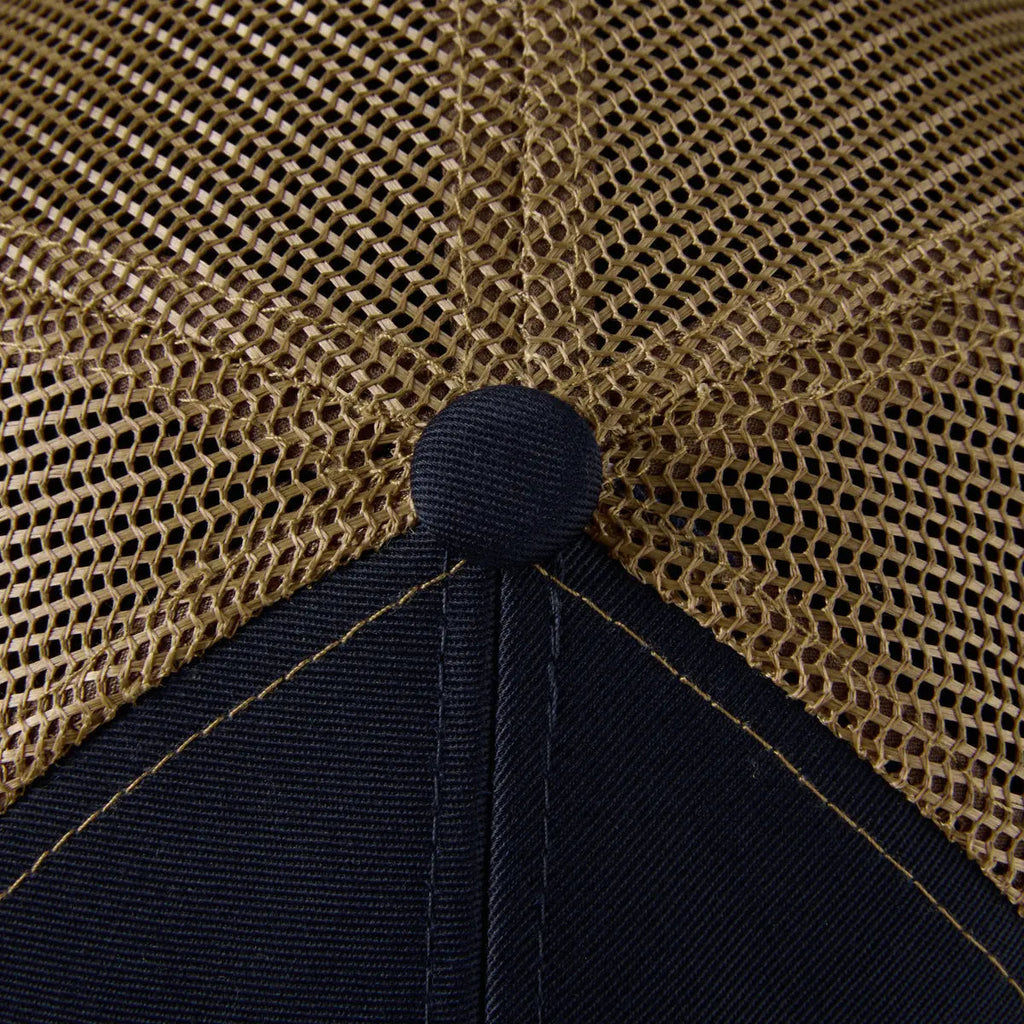 Blank & Custom 6 Panel Mid Profile Structured Trucker Hat Wholesale - 7018