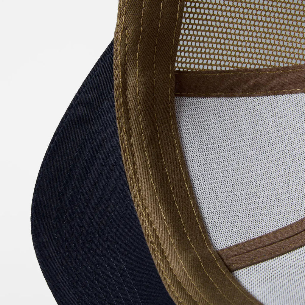 Blank & Custom 6 Panel Mid Profile Structured Trucker Hat Wholesale - 7018