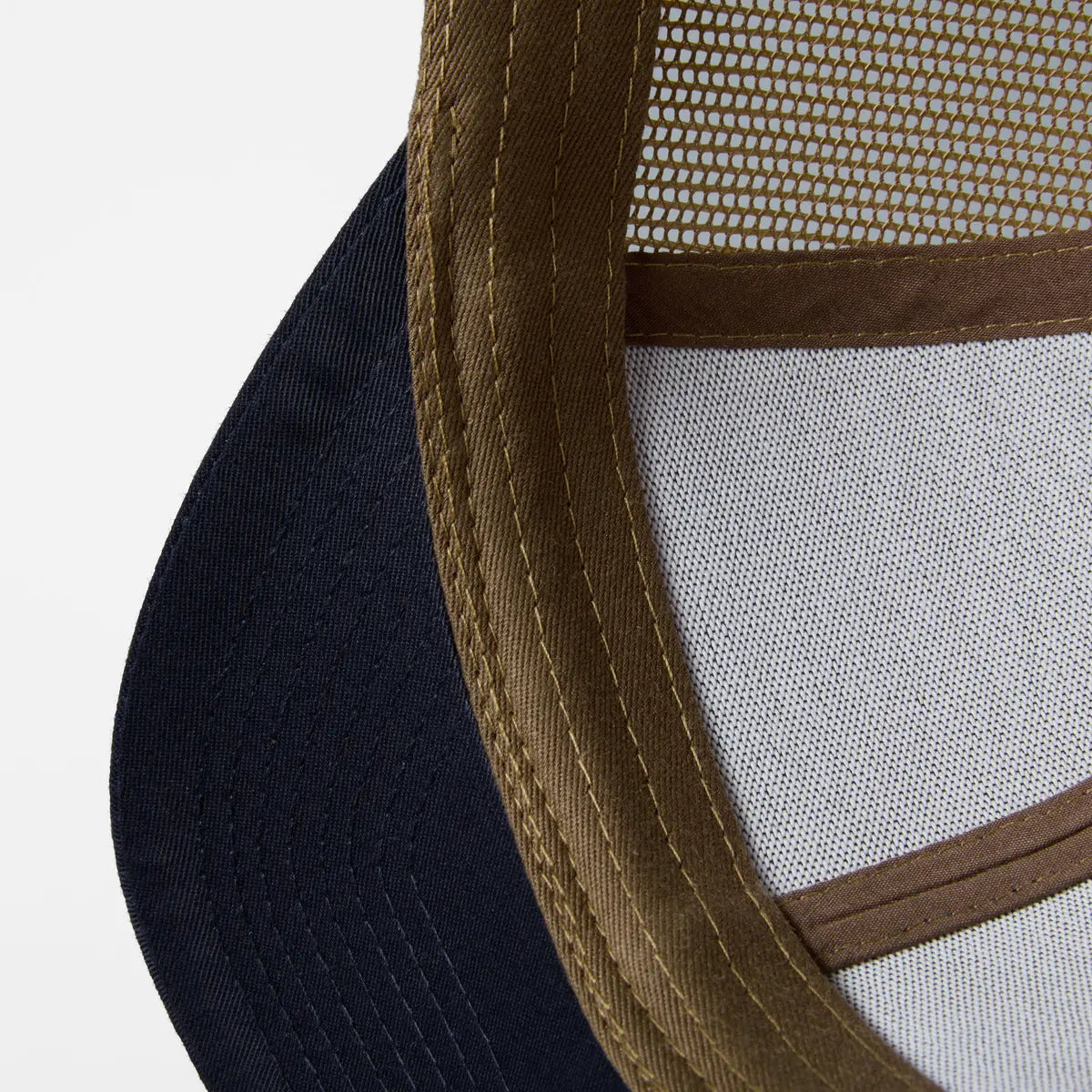 Blank & Custom 6 Panel Mid Profile Structured Trucker Hat Wholesale - 7018