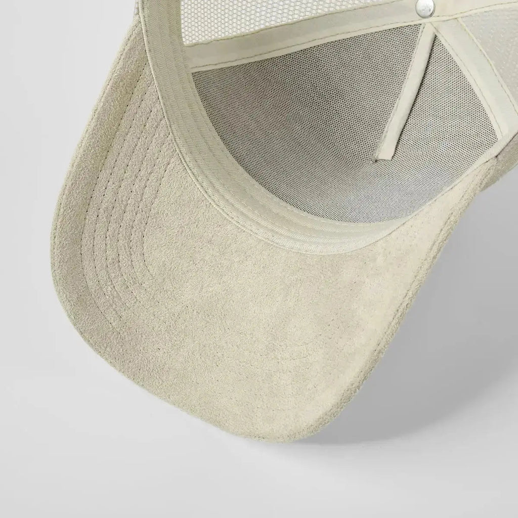 Blank Suede Mesh 5 Panel Trucker Hats Wholesale - 6710