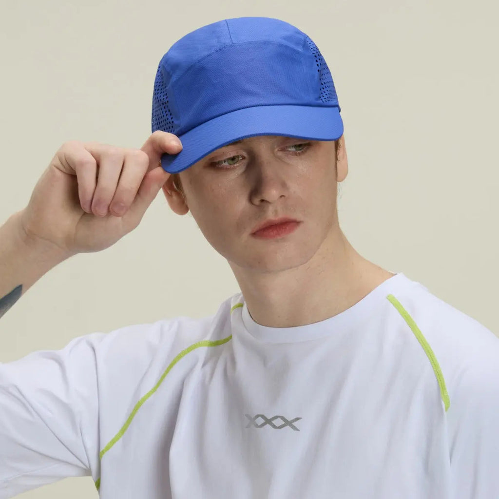 Blank & Custom 5 Panel Seamless Lightweight Perforated Running Cap Wholesale - 5027